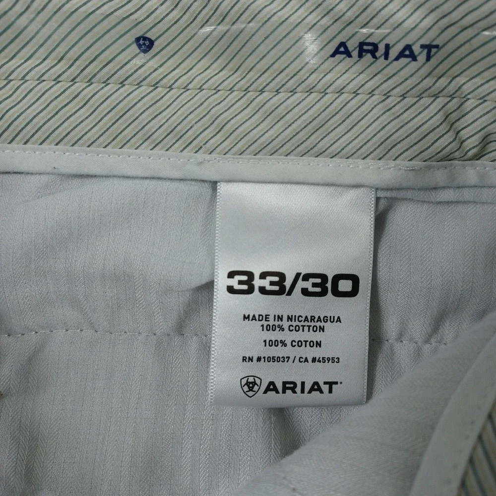 Ariat Pants Mens 33x28 Brown Performance Khaki Chino‎ Pockets Preppy Workwear